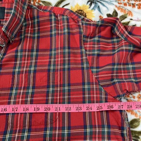 Vintage Viyella Shirt Mens XXL Plaid Tartan Button Front Cotton Wool Made Canada - Picture 4 of 6